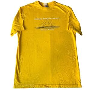 Chaps x Ralph Lauren Men’s Short Sleeve T-shirt size M, Yellow, Sunset Beach